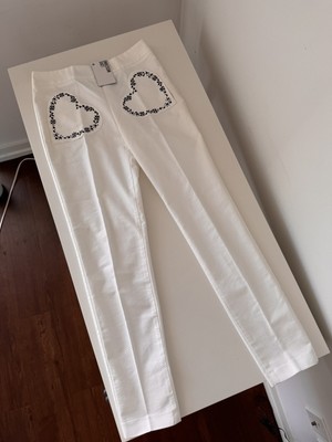 Love Moschino White Women Pants
