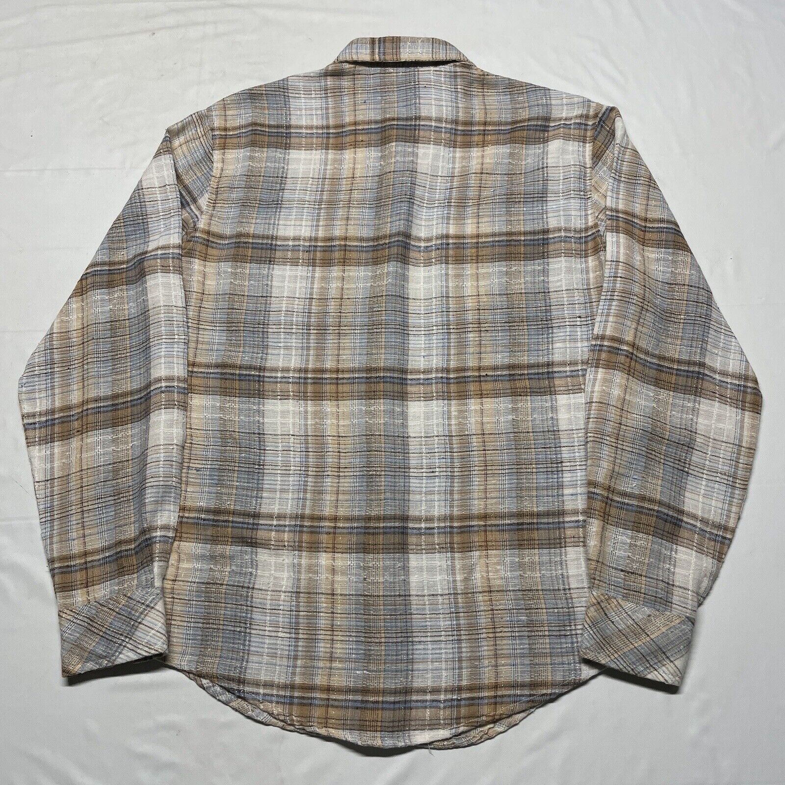 Vintage 80s Kennington Plaid Button Up Shirt Men’… - image 2