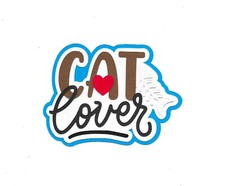 PREMADE SCRAPBOOK PAPER PIECING-LAYOUT-PET-KITTEN-TITLE-BOY-BLUE-CAT LOVER