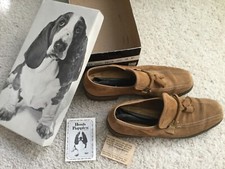 Hush Puppies men  s wheat field brown slip on shoes 10 w/ box