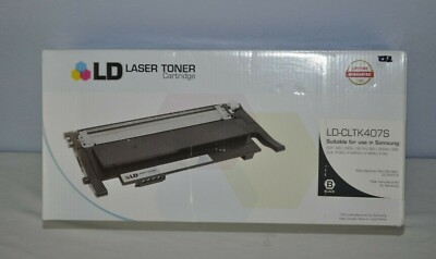 LD Laser Toner Black LD-CLTK407S Fits Samsung Printer CLP320 325 CLX 3180 3185N 