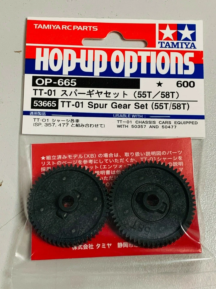 Tamiya RC Couronnes 55/58 dents TT-01 Neuf 1/10 53665 0325