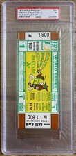 WILLIE MAYS LAST MLB START OF CAREER 1973 WORLD SERIES GAME 1 FULL TICKET PSA 3