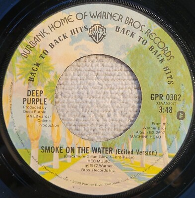 Deep Purple ''Smoke on the Water / Smoke on the Water (live)'' VG+