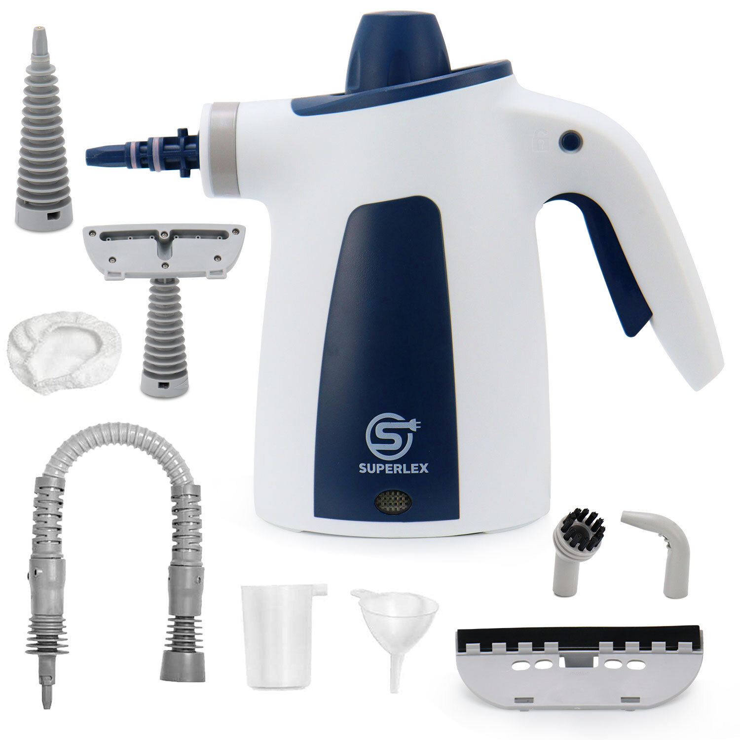 Electric HandHeld Steam Cleaner Multipurpose Steamer with 9