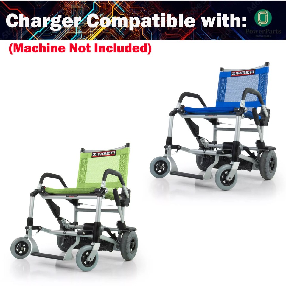 AC Adapter Battery Charger For Zinger Electric Wheelchair Mobility