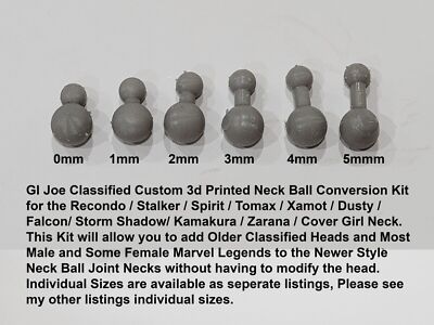 GI Joe Classified 3d Print Older Neck Ball Conversion Please Read Description!