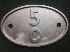 Cast Shed Plate Aluminium Replica 5C Stafford 1950-1965 Railway Railwayana