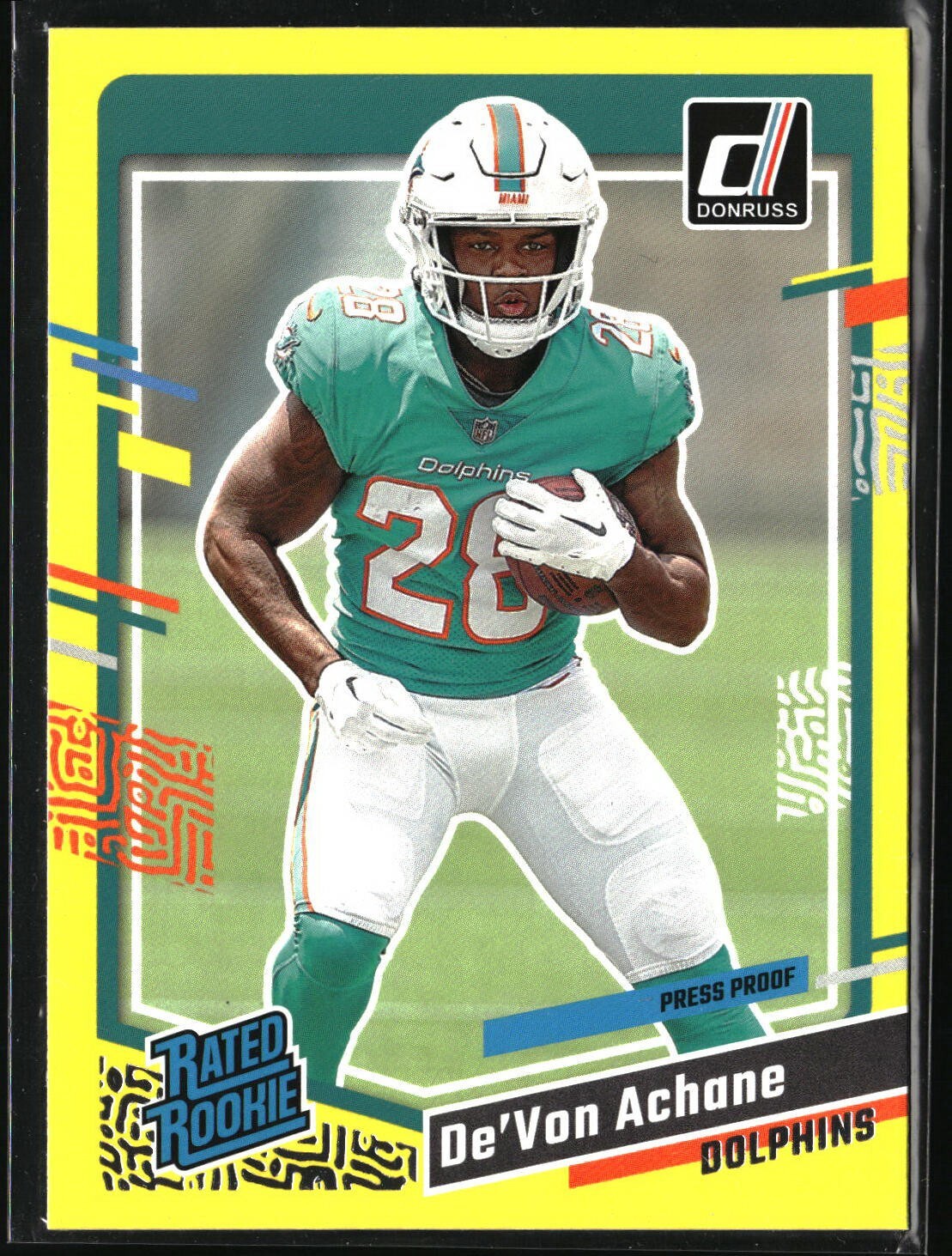 2023 Panini Donruss - Rated Rookie De'Von Achane #365 (RC)