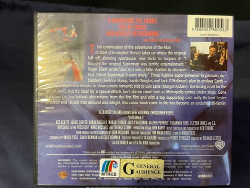 Superman II VCD Movies VCD Video CD RARE - Photo 3/3