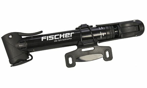 Fischer Mini Fahrrad Luftpumpe FüR Alle GäNgigen Ventile Universal Pumpe-image