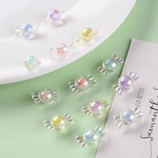 Chunky Acrylic AB Rainbow Candy Beads 22MM X 13MM