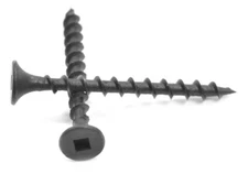 #10 x 3 1/2" Deck Screw Square Drive Bugle Hd Hardened Black Phosphate