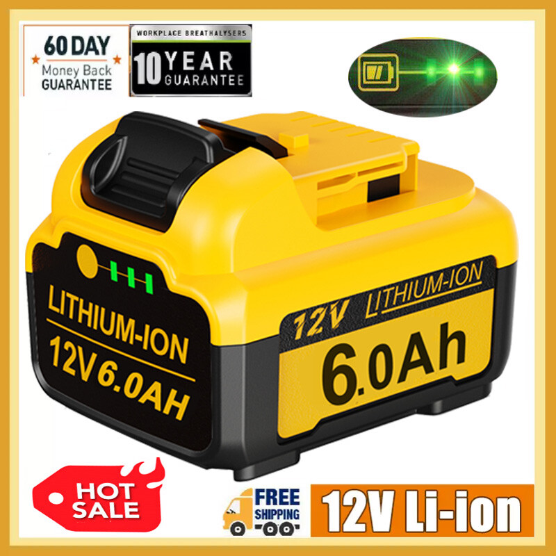 For DEWALT XR Slide Battery 12V Li-ion DCB124 DCB120 DCB126