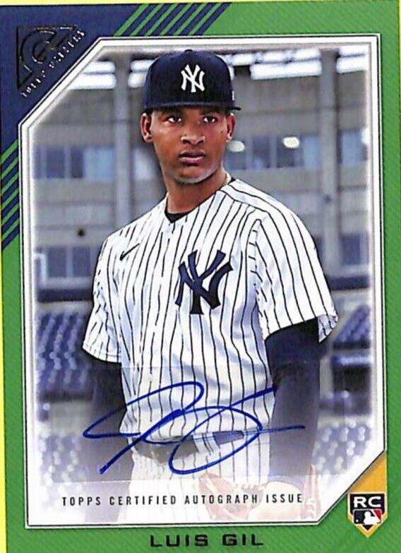 2022 Topps Gallery - Rookie Autographs Luis Gil #RA-LG Green /99 (AU ...