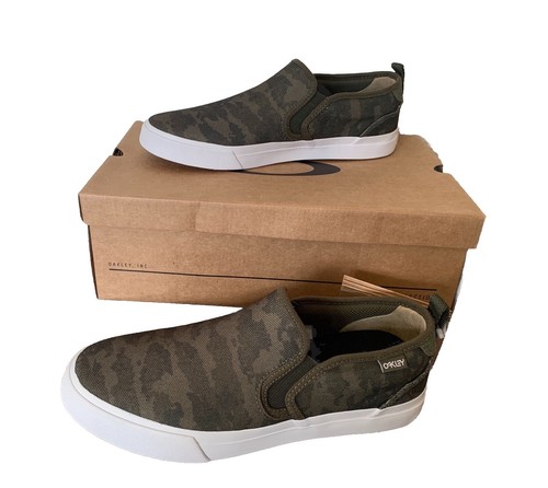 Baskets Oakley B1B Classic Slip On Kaki Camouflage Size 40,5 EU/ 6,5 UK/ 7,5 US - Photo 1/5