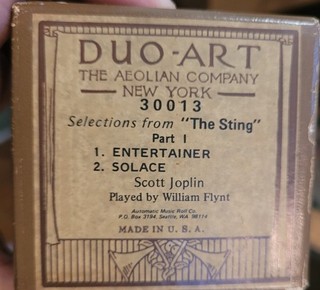 DUO ART SCOTT JOPLIN RAGS (STING SELECTION ENTERTAINER SOLACEPIANO ROLL RECUT