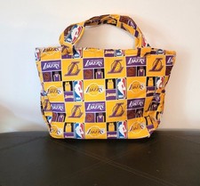 Custom Handmade Diaper Bag Made With LA Lakers Pockets Gold