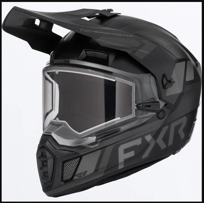 FXR Black Op Clutch X Snowmobile Helmet w Heated Shield M L XL 2X