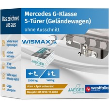 ANHÄNGERKUPPLUNG für Mercedes G-Klasse 90-00 starr WESTFALIA +7pol E-Satz ABE