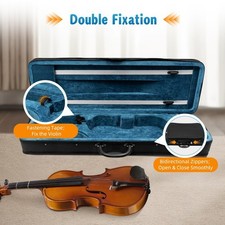 Geigenkoffer Kasten mit Rucksackriemen Violinkoffer für Violine 4/4 Violin Case