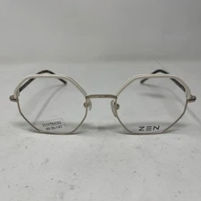 ZEN EYEWEAR 211175 C02 ZINKIL 50-20-142 WHITE TORTOISE GOLD EYEGLASSES I199