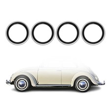 4x wei�wandringe wei�wandreifen 14 Zoll Schwarz wei� Echt Gummi Auto Tuning