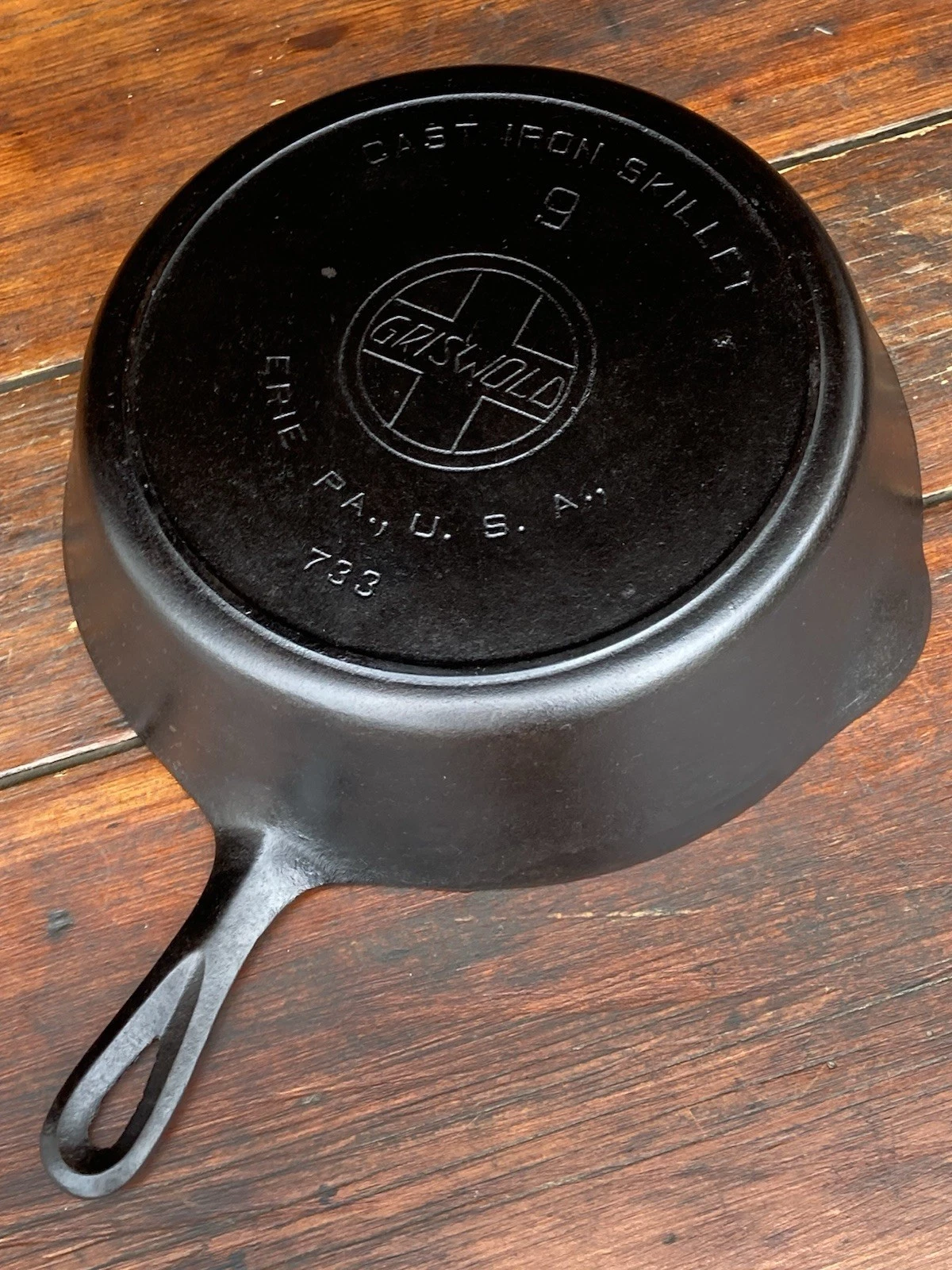 Griswold Cast Iron #9 Slant EPU DEEP Skillet with Heat Ring