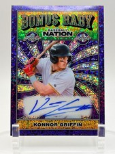 2025 Leaf Metal-Konnor Griffin_#BA-KG1_Bonus Baby Baseball Nation_Auto /8 Purple