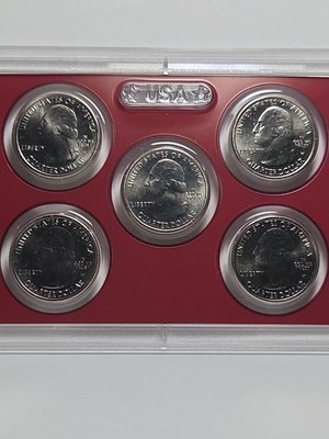 (5) 2019 W Washington Quarters -Complete Set Beautiful AU-BU.-  #759