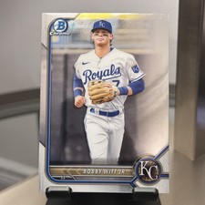 2022 Bowman Chrome BOBBY WITT JR Base Prospect RC #BCP-146 Kansas City Royals