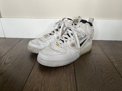 Nike Air Force 1 Mid React White Black 40th Anniversary DQ7668-100 Men's Sz 10