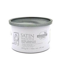 Satin Smooth Ultra Sensitive Zinc Oxide Wax For Fine To Medium Hair 14 oz