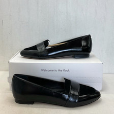 NEW Birdies The Blackbird Black Suede Leather Loafers  Women's Size 8