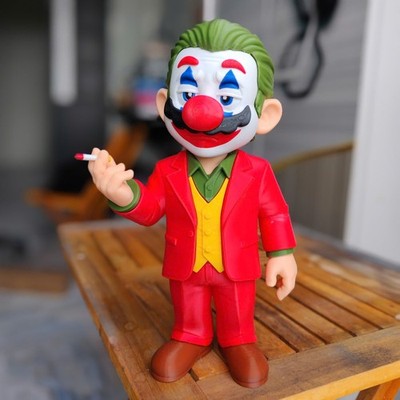 JOKERIO   Mario × Joker Fan Art 3D Printed Collectible