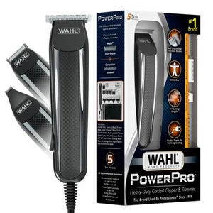 Wahl PowerPro Trimmer à barbe cordée, Clipper cheveux, Trimmer coupe cheveux, Grooming