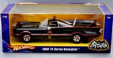 Hot Wheels 1/18 Scale 1966 TV Series Batman Batmobile Car New Sealed