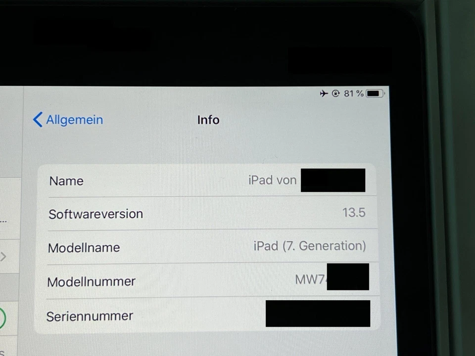 *Rarität* Apple iPad 7. Gen 32GB Wifi - iPad OS 13.5 - *Jailbreak, Cydia usw.* - Bild 3 von 4
