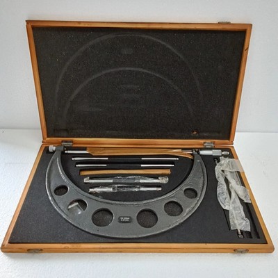 B & P 150-300 mm Outside Micrometer with Adjustable Anvils