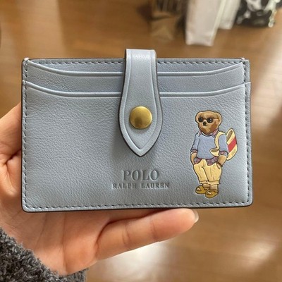 Polo Ralph Lauren New Unused Polo Bear Card Holder Light Blue