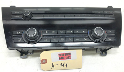 2013-2019 BMW 640i F06 CLIMATE CONTROL RADIO SWITCH PANEL FACE OEM #NOTE.