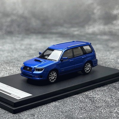 Fiberrun 1/64-Verhältnis Subaru Forester SG9 Sti Blau Diecast Modell Spielzeug