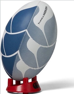Canterbury Thrillseeker Rugby Ball blau/weiß Größe 5