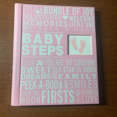 Peter pauper press baby steps babys first year album Girl