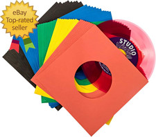 Vinyl Record Sleeves 45Rpm - 7 Inch Premium Acid Free Protection Multicolor