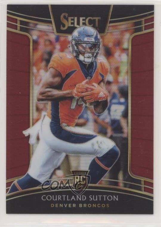 2018 Panini Select Concourse Maroon Prizm 79/99 Courtland Sutton #76 8k4