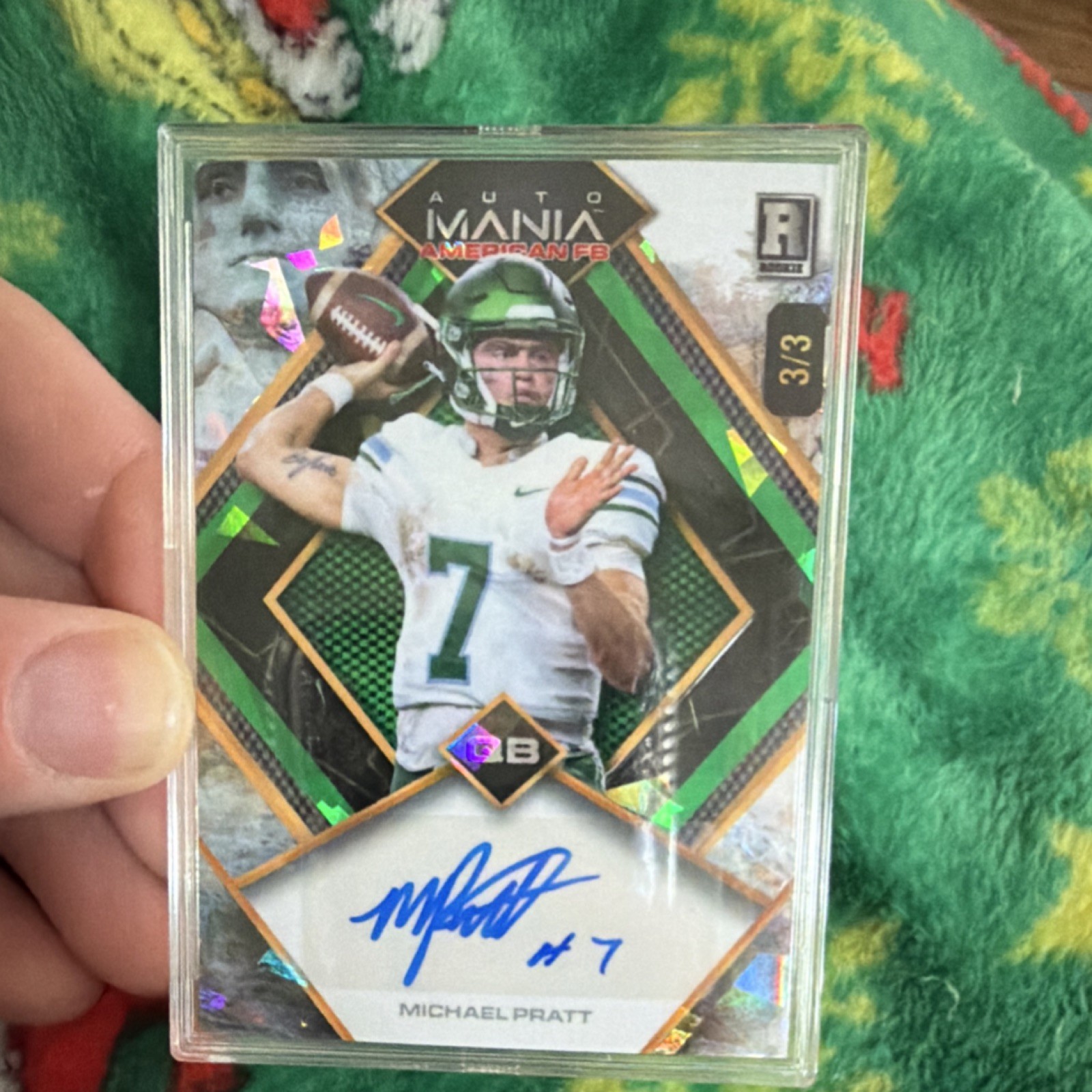 Michael Pratt Wild Card Auto Mania American Football Preview #MP Base