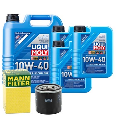 Motoröl 10W40 LIQUI MOLY Super Leichtlauf 8L +MANN Ölfilter