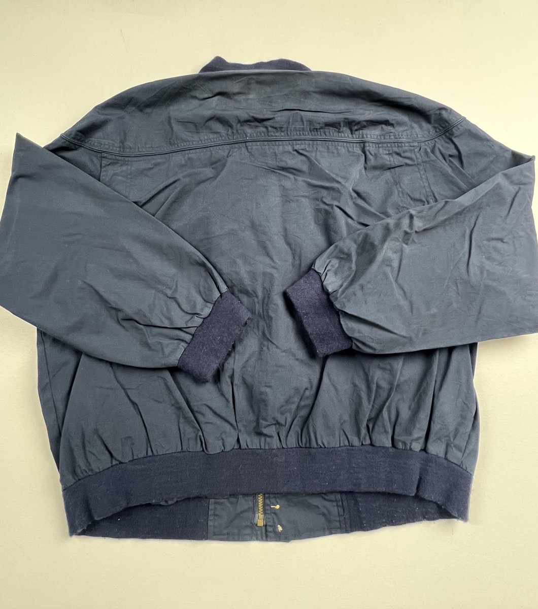 Catalina La Paz Jacket Mens XLT Blue Canvas Bomber Full Zip Lined