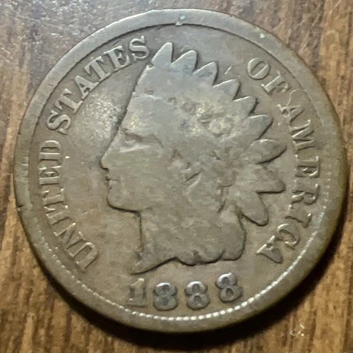 1888 Indian Head Cent Penny  Nice Details “Actual Coin Pictured"